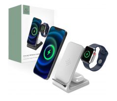 BEZDRÁTOVÁ NABÍJEČKA TECH-PROTECT QI15W-A20 3IN1 WIRELESS CHARGER WHITE