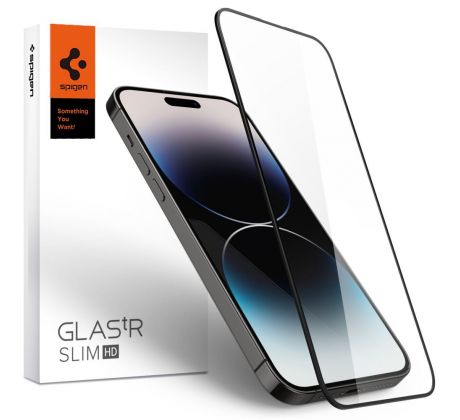 OCHRANNÉ TVRZENÉ SKLO SPIGEN GLASS FC iPhone 14 Pro Max BLACK