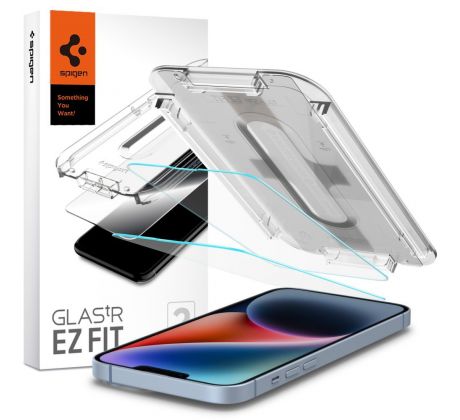 OCHRANNÉ TVRZENÉ SKLO SPIGEN GLAS.TR ”EZ FIT” 2-PACK iPhone 13 / 13 Pro / 14