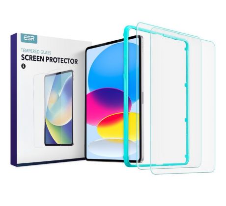 2KS V BALENÍ, SET 2 OCHRANNÝCH SKEL ESR TEMPERED GLASS 2-PACK iPad 10.9 2022 CLEAR