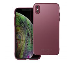 Roar Matte Glass Case  -  iPhone XS Max (bordový)