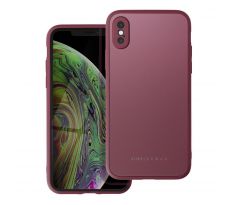 Roar Matte Glass Case  -  iPhone XS bordový