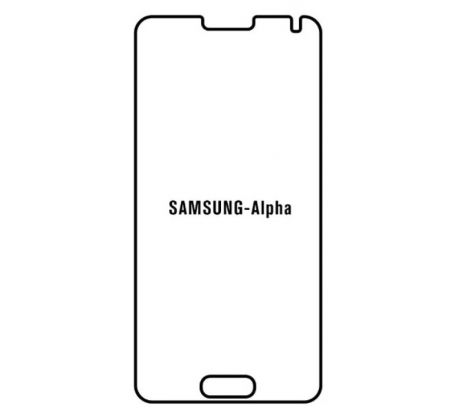 Hydrogel - ochranná fólie - Samsung Galaxy Alpha (case friendly)