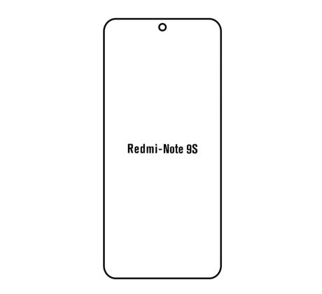 Hydrogel - ochranná fólie - Xiaomi Redmi Note 9S (case friendly)