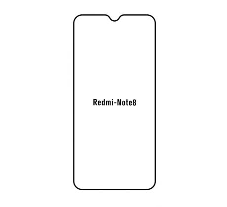 Hydrogel - ochranná fólie - Xiaomi Redmi Note 8  (case friendly)