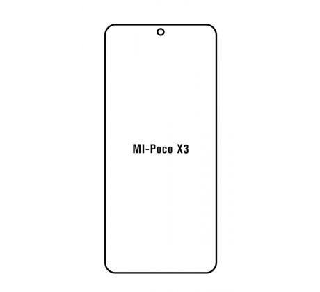 Hydrogel - ochranná fólie - Xiaomi Poco X3 (case friendly)