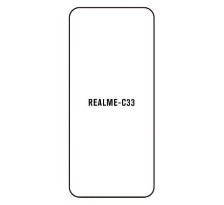 Hydrogel - ochranná fólie - Realme C33 (case friendly)