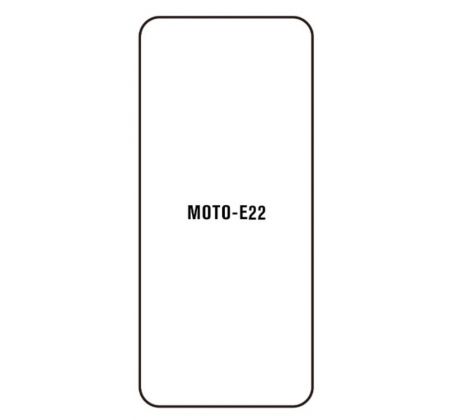 Hydrogel - ochranná fólie - Motorola Moto E22/E22i (case friendly)