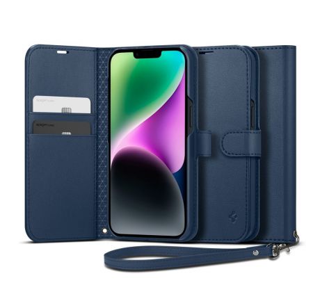 KRYT SPIGEN WALLET S iPhone 14 CLASSIC BLUE