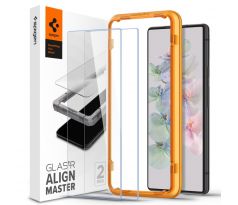 2KS V BALENÍ, SET 2 OCHRANNÝCH SKEL SPIGEN ALM GLAS.TR SLIM 2-PACK GOOGLE PIXEL 7 CLEAR