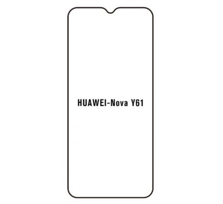 Hydrogel - ochranná fólie - Huawei Nova Y61 (case friendly)