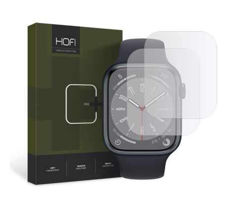 2KS V BALENÍ, SET 2 FOLIÍ HOFI HYDROFLEX PRO+ 2-PACK APPLE WATCH 4 / 5 / 6 / 7 / 8 / 9 / SE (44 / 45 MM) CLEAR