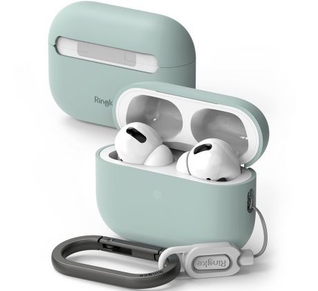 POUZDRO/KRYT RINGKE SILICONE APPLE AIRPODS PRO 1 / 2 SEAFOAM