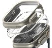2KS V BALENÍ, SET 2 KRYTU RINGKE SLIM 2-PACK APPLE WATCH ULTRA 1 / 2 (49 MM) CLEAR & TITANIUM GREY