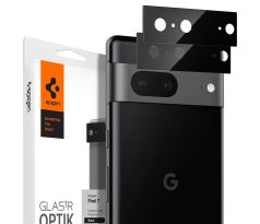 2KS V BALENÍ, SET 2 SKEL ZADNÍ KAMERY SPIGEN OPTIK.TR CAMERA PROTECTOR 2-PACK GOOGLE PIXEL 7 BLACK