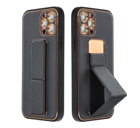 LEATHER Case Kickstand  Samsung Galaxy A23 5G černý