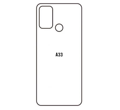 Hydrogel - matná zadní ochranná fólie - OPPO A33 2022