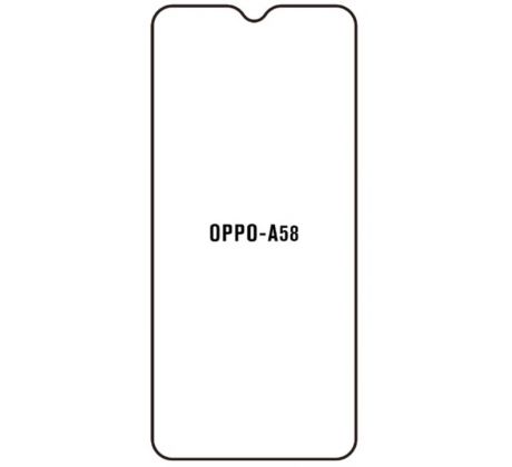 Hydrogel - matná ochranná fólie - OPPO A58