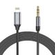 KABEL TECH-PROTECT ULTRABOOST LIGHTNING TO AUX MINI JACK 3.5MM CABLE 100CM BLACK