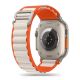 ŘEMÍNEK TECH-PROTECT NYLON PRO APPLE WATCH 4 / 5 / 6 / 7 / 8 / 9 / SE / ULTRA 1 / 2 (42 / 44 / 45 / 49 MM) ORANGE / MOUSY