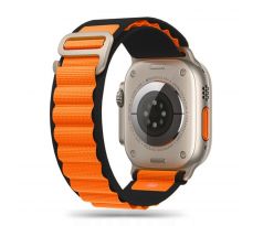 ŘEMÍNEK TECH-PROTECT NYLON PRO APPLE WATCH 4 / 5 / 6 / 7 / 8 / 9 / SE / ULTRA 1 / 2 (42 / 44 / 45 / 49 MM) BLACK / ORANGE