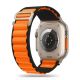 ŘEMÍNEK TECH-PROTECT NYLON PRO APPLE WATCH 4 / 5 / 6 / 7 / 8 / 9 / SE / ULTRA 1 / 2 (42 / 44 / 45 / 49 MM) BLACK / ORANGE