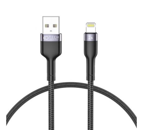 NABÍJECÍ A DATOVÝ KABEL TECH-PROTECT ULTRABOOST LIGHTNING CABLE 2.4A 25CM BLACK