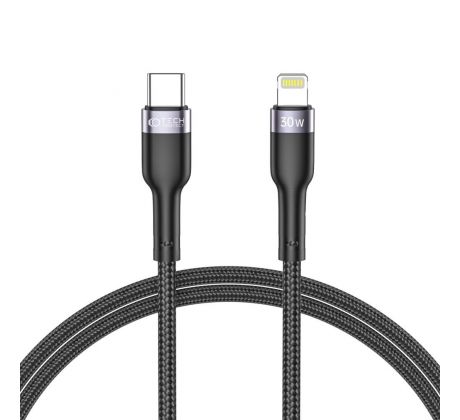 NABÍJECÍ A DATOVÝ KABEL TECH-PROTECT ULTRABOOST ”2” LIGHTNING CABLE PD30W/3A 100CM BLACK