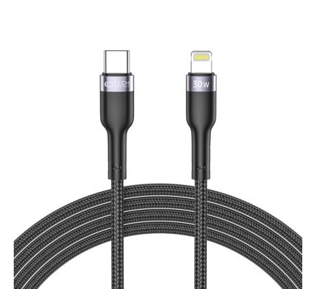 NABÍJECÍ A DATOVÝ KABEL TECH-PROTECT ULTRABOOST ”2” LIGHTNING CABLE PD30W/3A 200CM BLACK