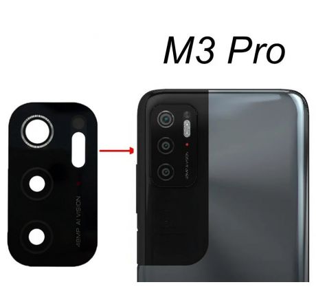 Náhradní sklo zadní kamery - Xiaomi Poco M3 Pro