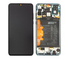 Original displej + dotykové sklo pro Huawei P30 Lite Blue 24MP foto (Service Pack)