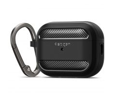 POUZDRO/KRYT SPIGEN RUGGED ARMOR APPLE AIRPODS PRO 1 / 2 MATTE BLACK