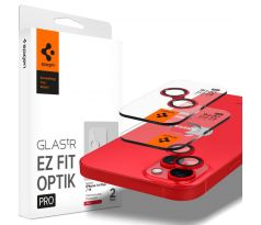 OCHRANNÉ SKLO ZADNÍ KAMERY SPIGEN OPTIK.TR ”EZ FIT” CAMERA PROTECTOR 2-PACK iPhone 14 / 14 Plus / 15 / 15 Plus RED