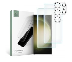 3PACK OCHRANNÝCH SKEL TECH-PROTECT SUPREME SET SAMSUNG GALAXY S23 ULTRA CLEAR