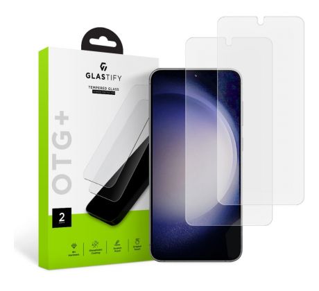 OCHRANNÉ TVRZENÉ SKLO GLASTIFY OTG+ 2-PACK SAMSUNG GALAXY S23 CLEAR