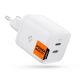 SÍŤOVÁ NABÍJEČKA NA MOBIL A TABLET SPIGEN PE2106EU POWERARC 2-PORT NETWORK CHARGER PD65W WHITE