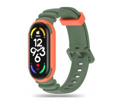 TECH-PROTECT ICONBAND HYBRID XIAOMI MI SMART BAND 5 / 6 / 6 NFC / 7 ARMY GREEN/ORANGE