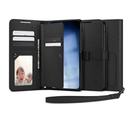 KRYT SPIGEN WALLET ”S” PLUS SAMSUNG GALAXY S23+ PLUS BLACK