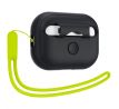 POUZDRO/KRYT SPIGEN SILICONE FIT STRAP APPLE AIRPODS PRO 1 / 2 BLACK/PHANTOM GREEN