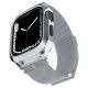 ŘEMÍNEK SPIGEN METAL FIT ”PRO” APPLE WATCH 4 / 5 / 6 / 7 / 8 / 9 / SE (44 / 45 MM) SILVER