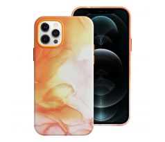 Kožený kryt - Mag Cover  iPhone 12 Pro oranžový