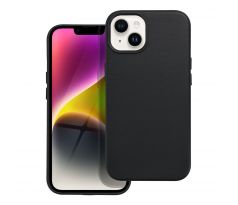 Kožený kryt - Mag Cover  iPhone 14 černý