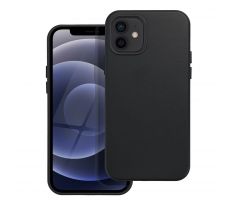 Kožený kryt - Mag Cover  iPhone 12 černý