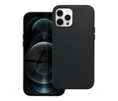 Kožený kryt - Mag Cover  iPhone 12 Pro Max černý