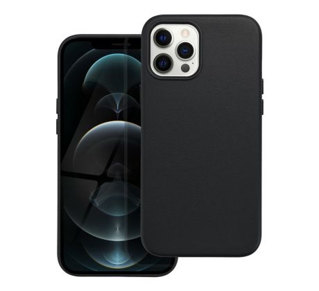 Kožený kryt - Mag Cover  iPhone 12 Pro Max černý