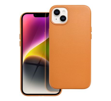 Kožený kryt - Mag Cover  iPhone 14 Plus orange