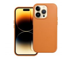 Kožený kryt - Mag Cover  iPhone 14 Pro orange