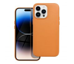 Kožený kryt - Mag Cover  iPhone 14 Pro Max orange