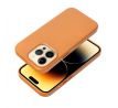 Kožený kryt - Mag Cover  iPhone 14 Pro Max orange