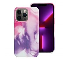 Kožený kryt - Mag Cover  iPhone 13 Pro fialový 